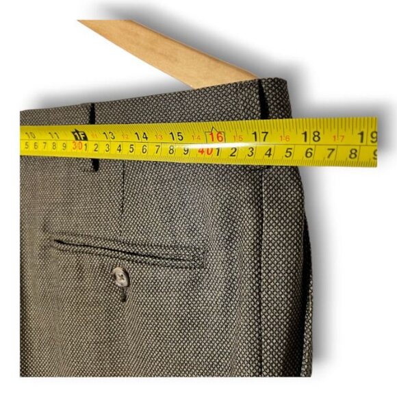 Eddie Bauer Mens Pants Dress Tall Brown AKA 100% Wool/Line Lining Size 36x32 - Picture 8 of 14